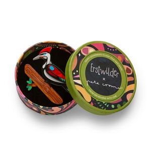 Erstwilder Colorful Woodpecker Brooch The Persistent Pileated Woodpecker Brooch